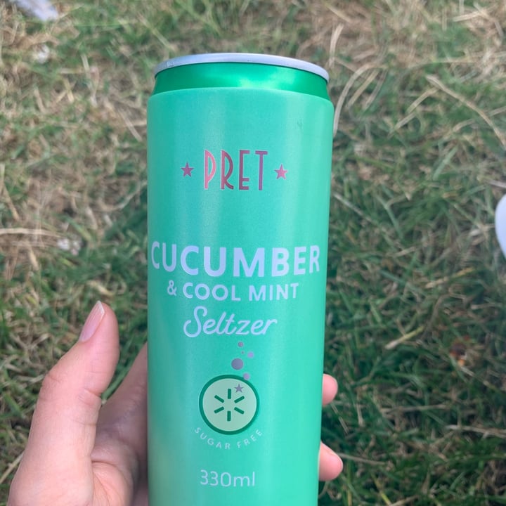 photo of Pret A Manger cucumber and  cool mint seltzer shared by @alessiale on  29 Jun 2022 - review