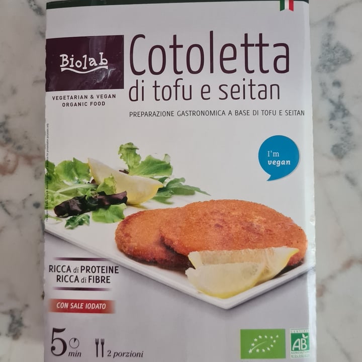 photo of Biolab Cotoletta di tofu e seitan shared by @mikey123 on  30 Oct 2021 - review