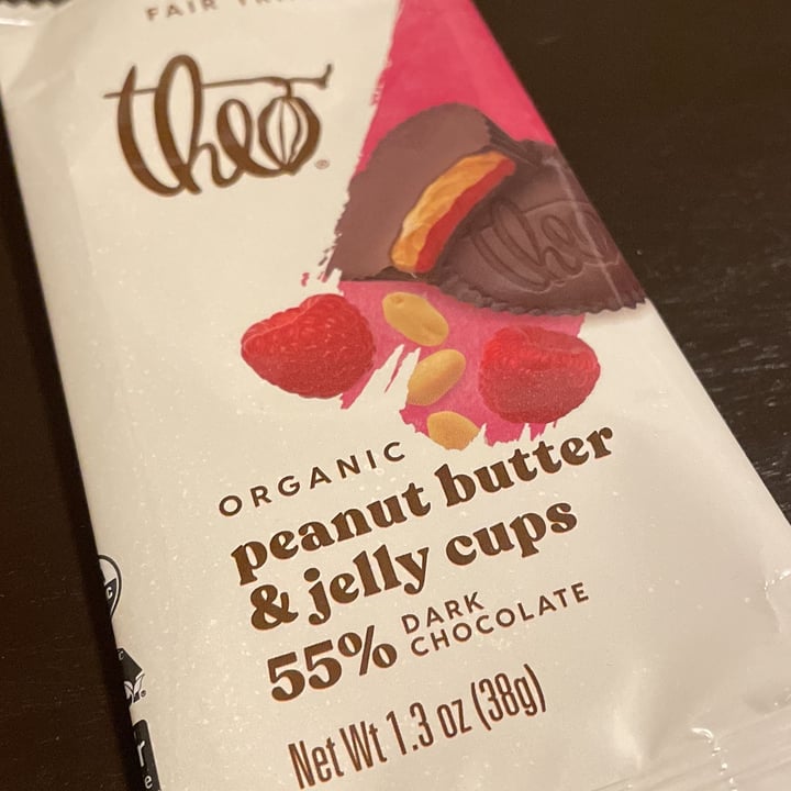 review photo of Theo Chocolate Peanut Butter & Jelly Cups shared by @fungiforrest on 15 Apr 2022 - review