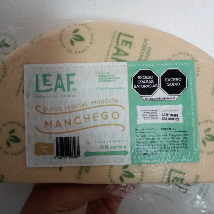photo of Leaf Queso manchego shared by @rserdio on  27 Jun 2021 - review