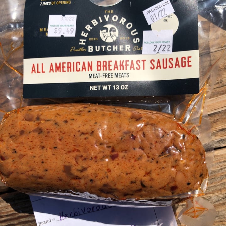 photo of The Herbivorous Butcher Breakfast Sausage, All American shared by @katrinaji on  13 Mar 2021 - review