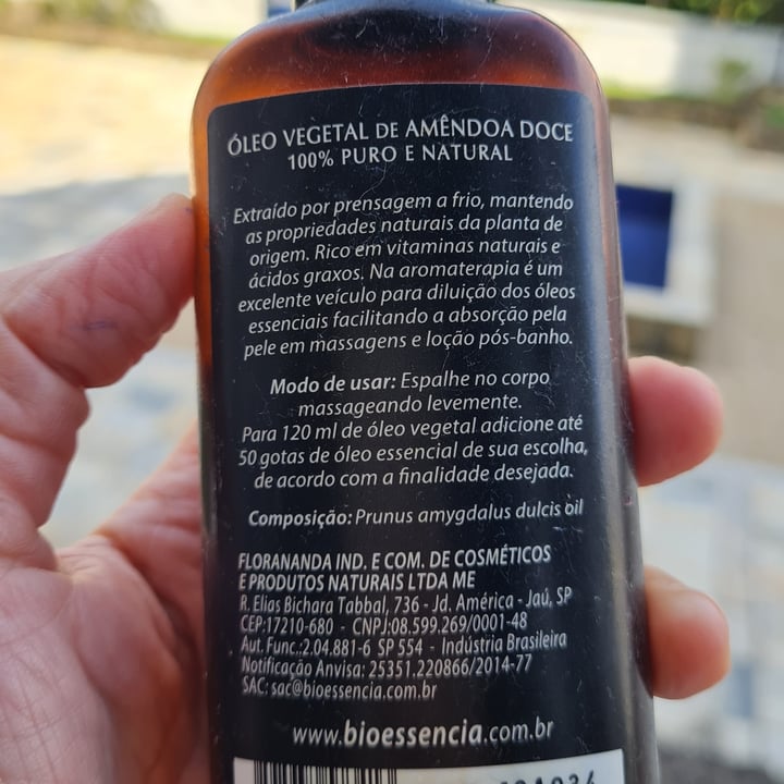 review photo of Bio Essência Óleo vegetal de amêndoa doce shared by @gisellafadda on 09 May 2022 - review