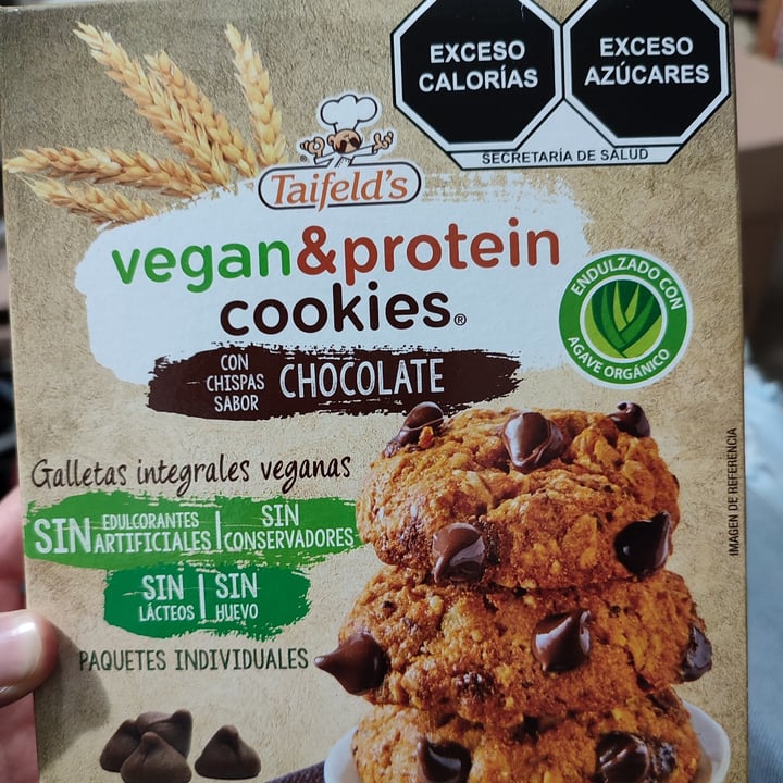 photo of Taifeld’s Vegan & Protein Cookies con Chispas de Chocolate shared by @camwannabevegan on  17 Jul 2022 - review