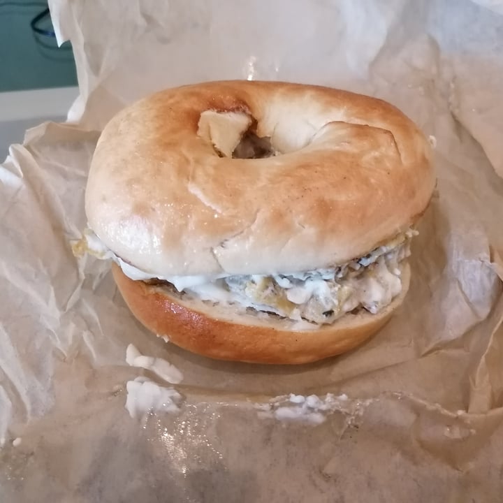 photo of Grumpy & Runt | Little Deli & Donuts Don’t-Eat-Chicken Mayo Bagel shared by @twohappyrescuemutts on  16 Oct 2021 - review