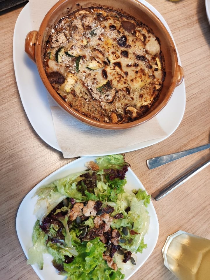 review photo of Alge Restaurant Heidelberg Kartoffelgratin mit Zucchini und Champignons überbacken mit feiner Cashewsoße shared by @queenhy on 13 Jul 2019 - review