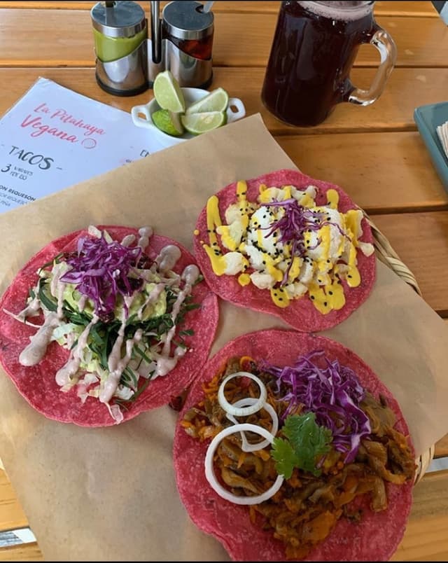 Photo of the dish “Taco de pastor, coliflor y crudivegano”