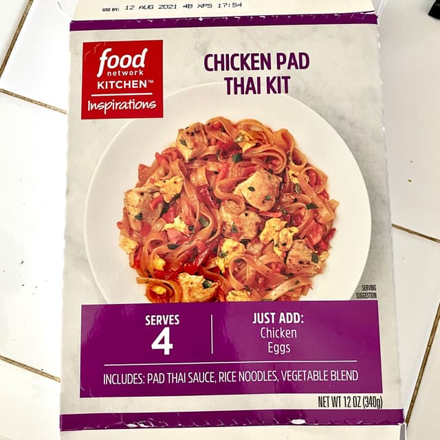 Chicken Pad Thai Kit from Food Network - Vegan Product Reviews ...