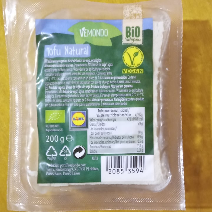 photo of Vemondo  Bio Tofu shared by @haku83 on  31 Oct 2022 - review