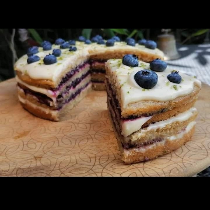 photo of Ixteriolo's Pastel de Blueberry shared by @karlazavala on  16 Jan 2022 - review
