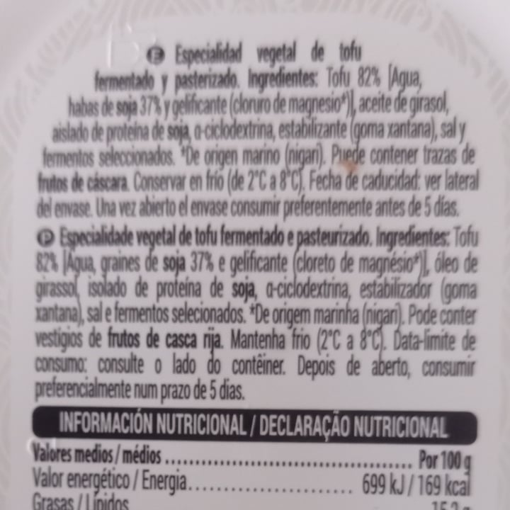 review photo of Hacendado Crema de Tofu shared by @veggielauher on 07 Mar 2022 - review