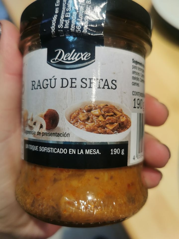 photo of Deluxe Ragú De Setas shared by @veganraskal on  08 Mar 2020 - review