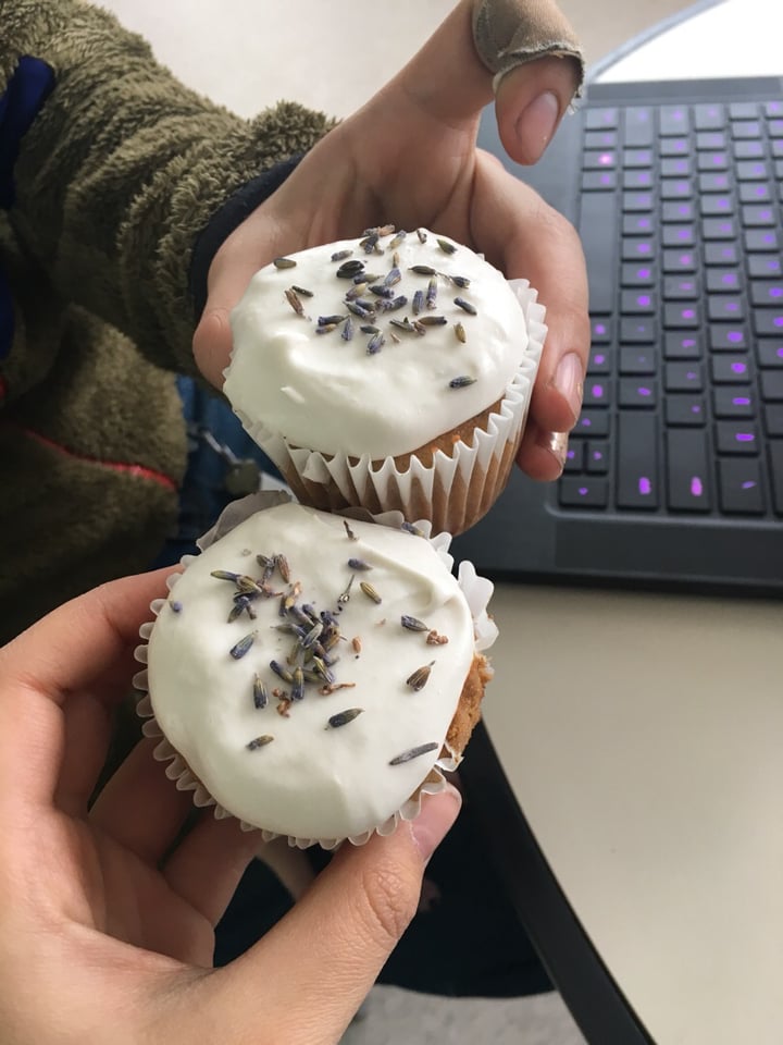 review photo of Earthfoods Cafe Lavender cupcakes shared by @adelesecrest on 27 Feb 2019 - review