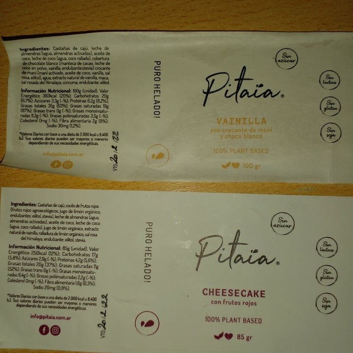 photo of Pitaia Helado de Vainilla shared by @sabriibalboa on  13 Nov 2021 - review