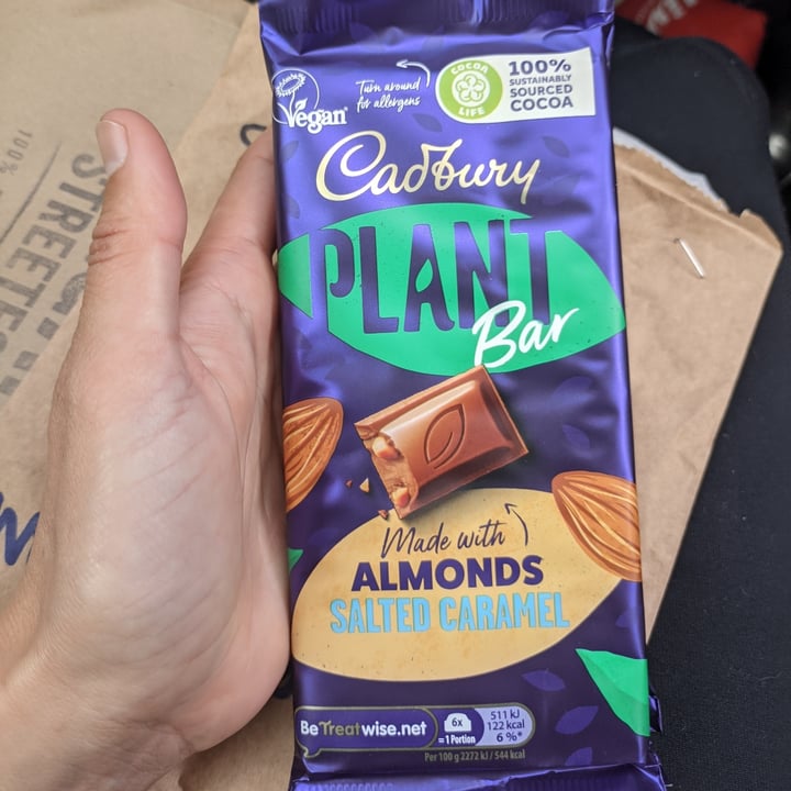 photo of Cadbury Plant Bar made with Almonds and Salted Caramel shared by @shanhart on  03 Sep 2022 - review