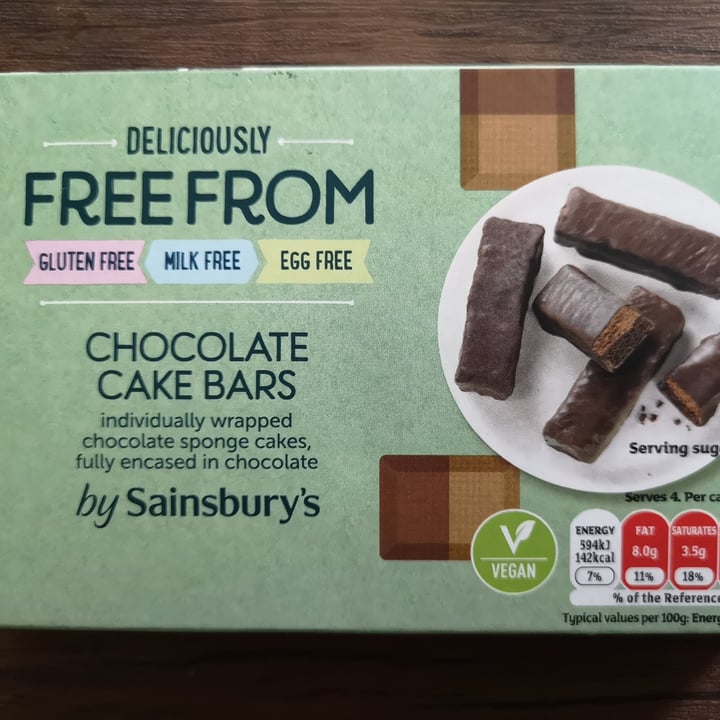 photo of Sainsbury's Free From Chocolate Cake Bars shared by @pointsofellie on  16 Aug 2021 - review