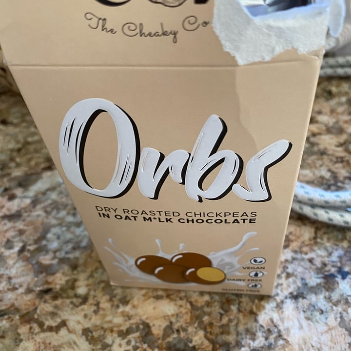 photo of Orbs Dry Roasted Chickpeas In Oat M*lk Chocolate shared by @sarbearcor on  23 Aug 2022 - review