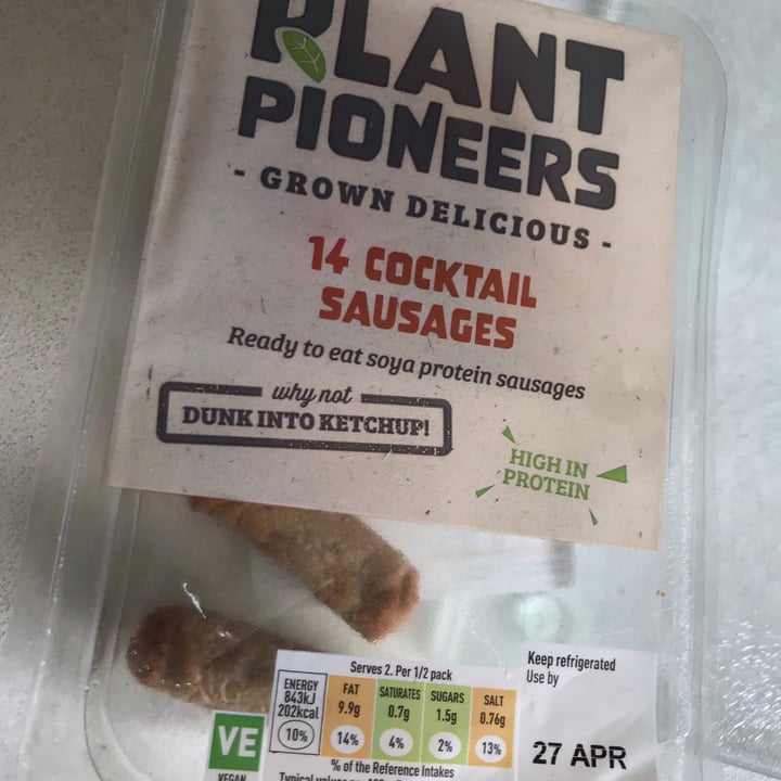 photo of Plant Pioneers Vegan cocktail Sausages shared by @mollyjane on  24 Apr 2021 - review