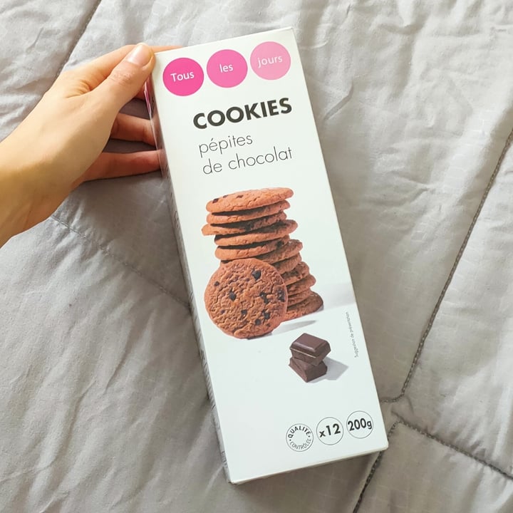 photo of Tous Les Jours Cookies - pépites de chocolat shared by @veryvegaia on  18 Jan 2022 - review