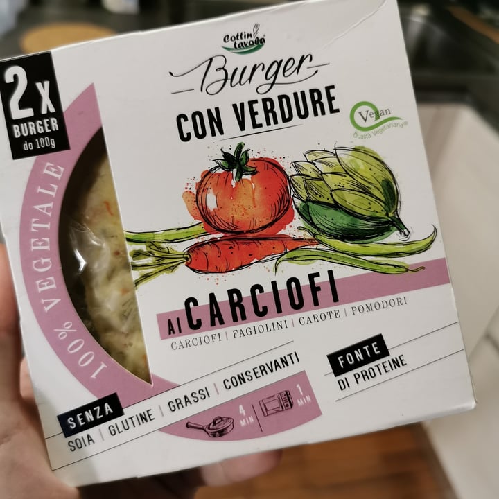 review photo of Cottintavola Burger con verdure ai carciofi shared by @camibocss on 30 Aug 2021 - review