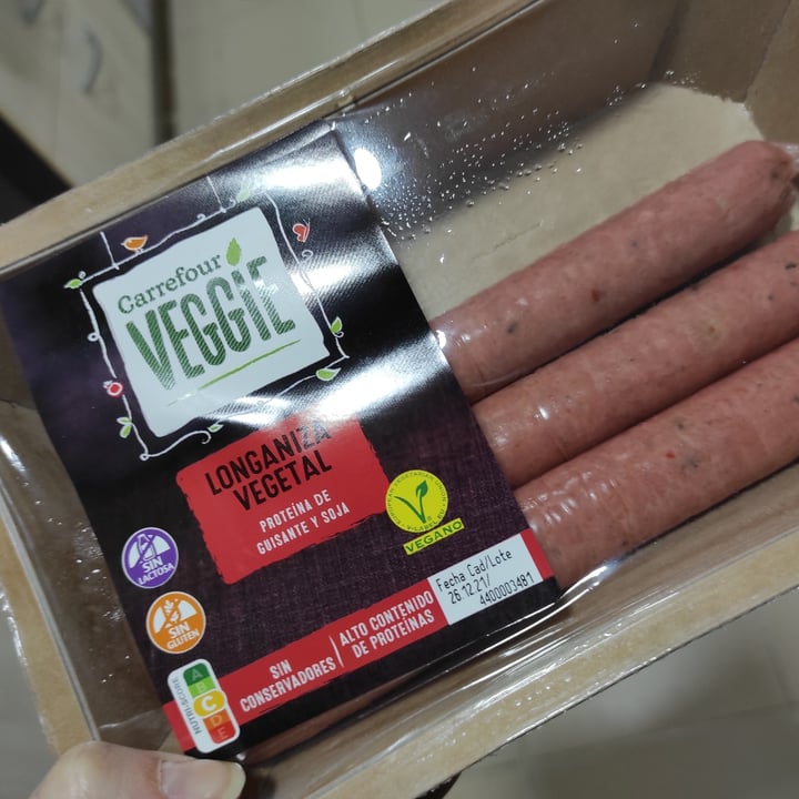 photo of Carrefour  Longaniza Vegetal shared by @holasoyamp on  09 Jan 2022 - review