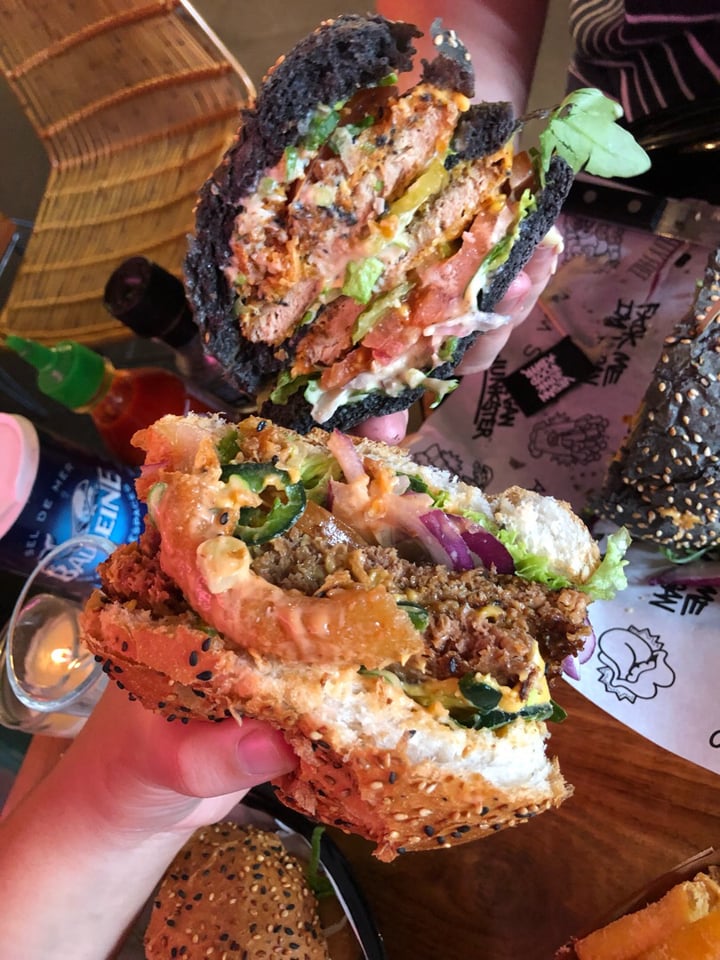 photo of Vegan Junk Food Bar The original VJFB burger, Daddy Mc Chicken, Truffle Fries shared by @farrahwebster on  08 Apr 2019 - review