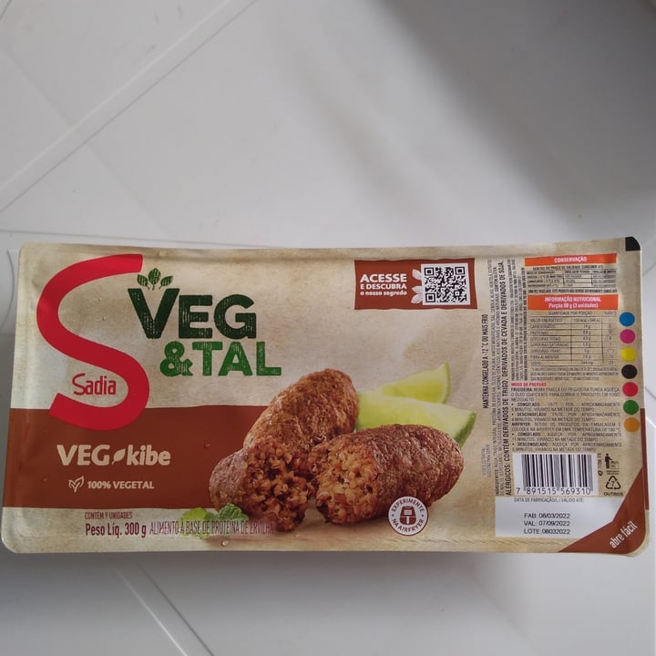 photo of Sadia VEG kibe shared by @valdecilau on  26 May 2022 - review