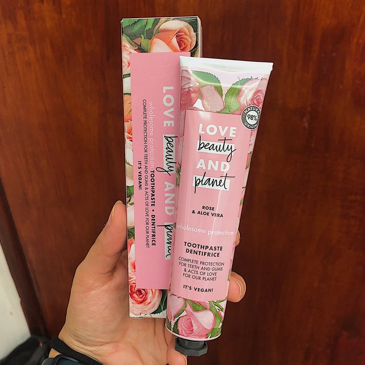 photo of Love Beauty and Planet Rose & Aloe Vera Toothpaste shared by @camvegg on  18 Feb 2022 - review