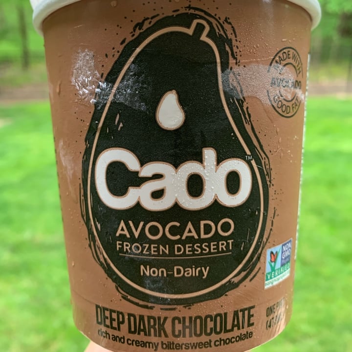 photo of Cado Avocado Ice Cream Deep Dark Chocolate Frozen Dessert shared by @unejanie on  18 May 2022 - review