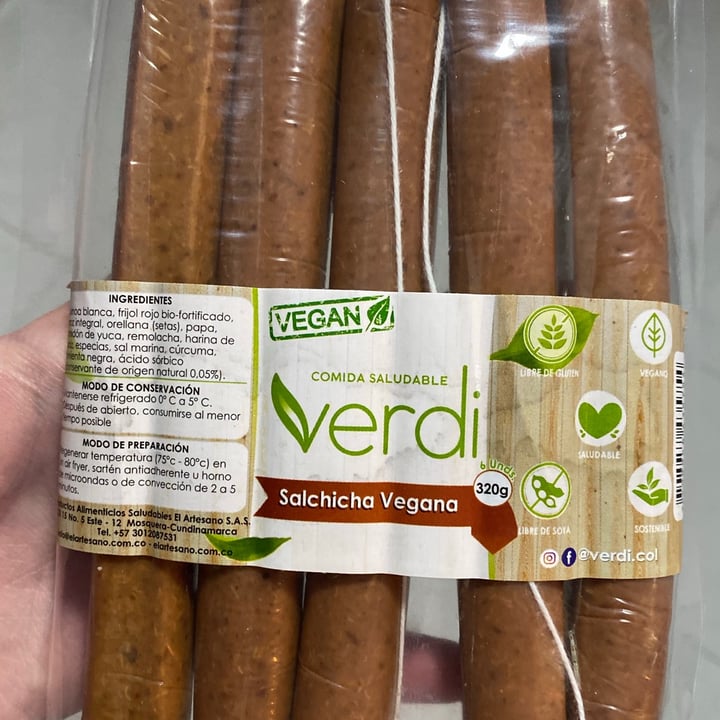 photo of Verdi Salchicha vegana 🌱 shared by @sandramsr on  16 Oct 2020 - review