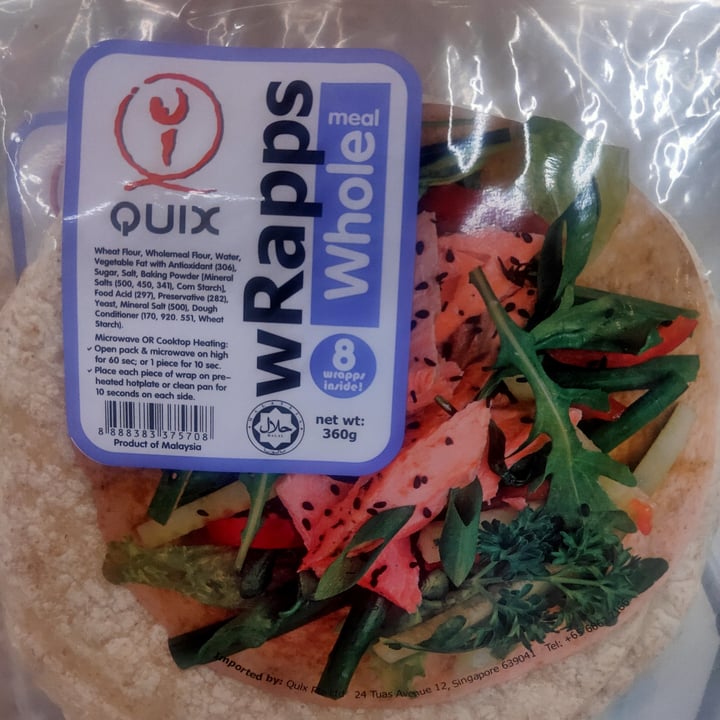 photo of Quix Wholemeal Wraps shared by @kaixinn on  03 Mar 2022 - review