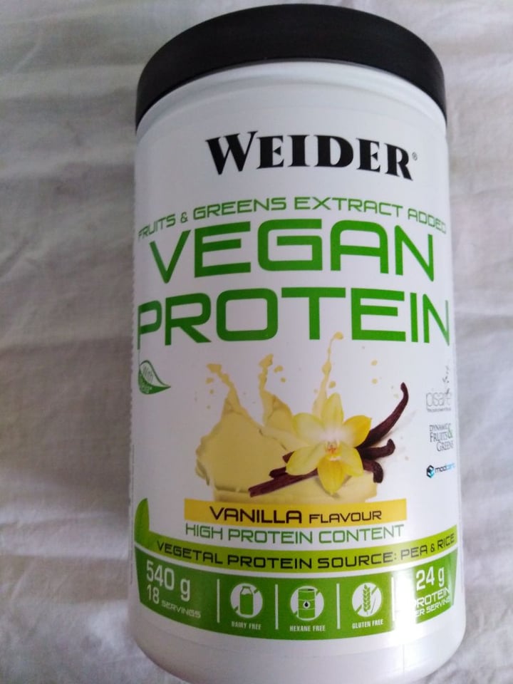 photo of Weider Vegan Protein (Vanilla) shared by @llucia on  17 Aug 2019 - review