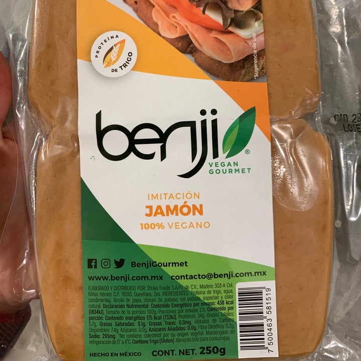 photo of Benji Vegan Gourmet Jamón Vegano shared by @leeponce on  20 Jan 2021 - review