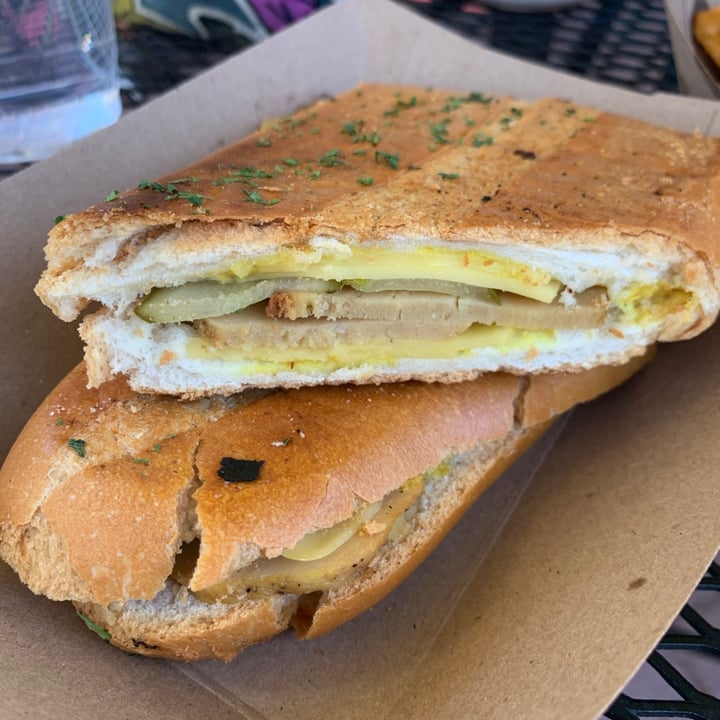 photo of Golden Dinosaurs Vegan Deli Cuban sandwich shared by @vegantampa on  15 Aug 2020 - review