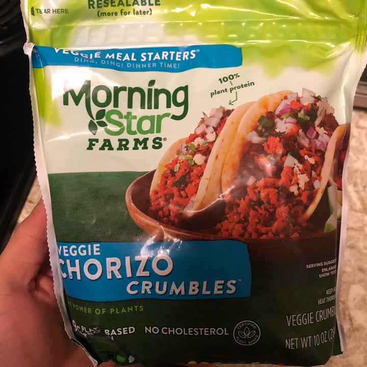 photo of MorningStar Farms Veggie Chorizo Crumbles shared by @quantummystics on  02 Oct 2020 - review