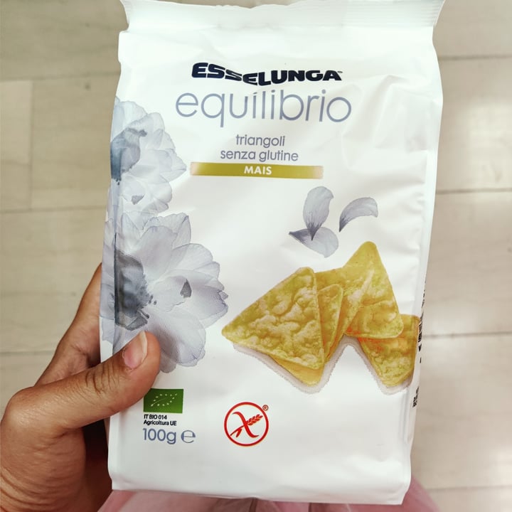 photo of Esselunga equilibrio Triangoli di Mais shared by @vegverdiana on  22 Aug 2022 - review