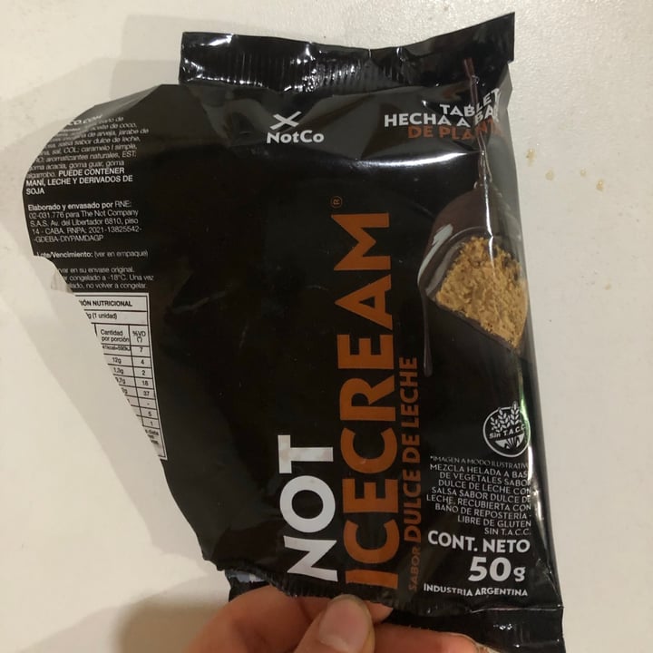 photo of NotCo Not Icecream De Dulce De Leche Tableta shared by @pilischoenfeld on  27 Sep 2021 - review