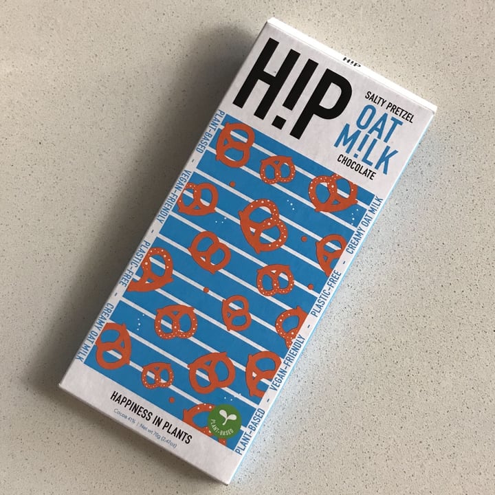photo of HIP (H!P) Salty Pretzels Oat M!lk Chocolate Bar shared by @saradiv on  05 Sep 2022 - review