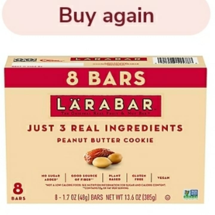 review photo of Larabar Peanut Butter Cookie shared by @phlips429 on 31 May 2022 - review