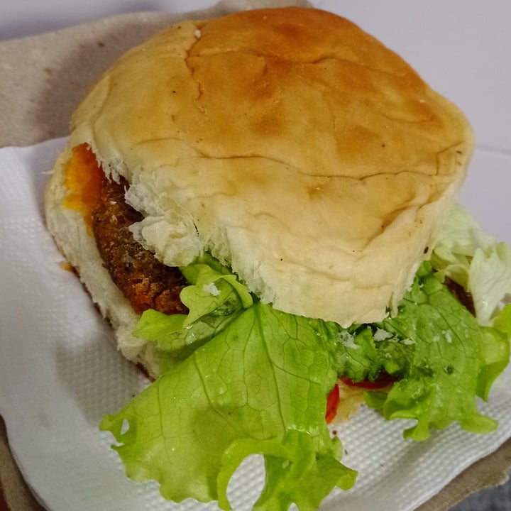 review photo of La Vegana Cantina Sandwich De Milanesa De Garbanzos shared by @miliforanimals on 26 Jul 2021 - review
