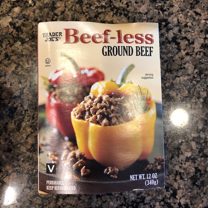 photo of Trader Joe's Beef-less Ground Beef shared by @samsearles on  18 Sep 2020 - review