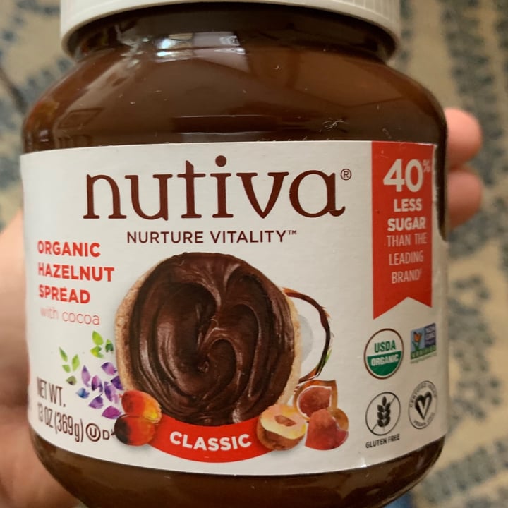 photo of Nutiva Classic Organic Hazelnut Spread shared by @possumandpalmetto on  07 Oct 2020 - review