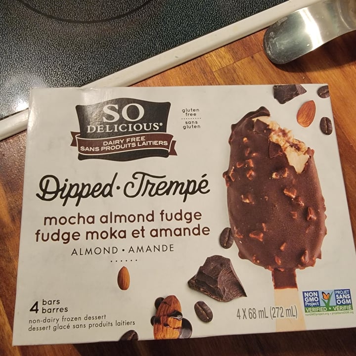 review photo of So Delicious Dairy Free Dipped Mocha Almond Fudge Bar Almondmilk Frozen Dessert shared by @potatoharvey on 17 Nov 2021 - review