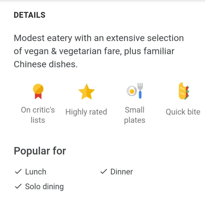 photo of Little Peking Vegan Dishes shared by @peacekey on  28 Jun 2019 - review