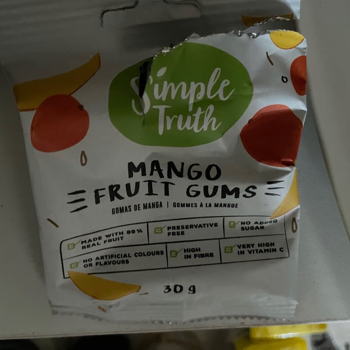 photo of Simple Truth Mango Fruit Gums shared by @thehumblechickpea on  20 Sep 2021 - review