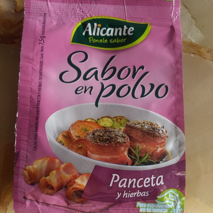 photo of Alicante Sabor en Polvo Panceta y Hierbas shared by @malenaruiz on  02 Jun 2021 - review