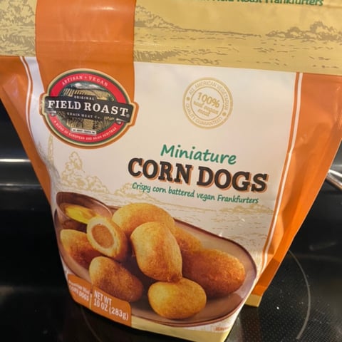 Vegan corn top dogs field roast