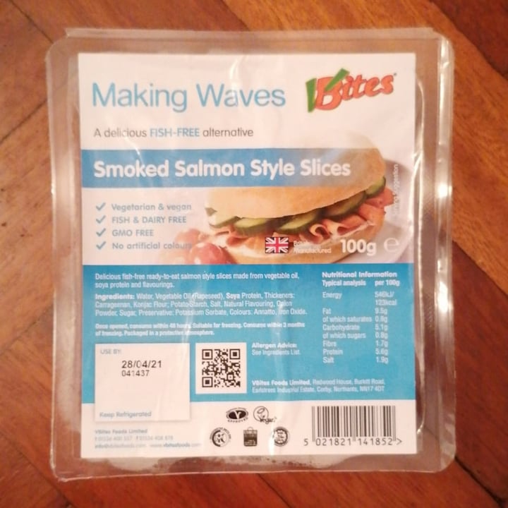 photo of VBites Smoked salmon style slices shared by @nataliam on  06 Oct 2020 - review