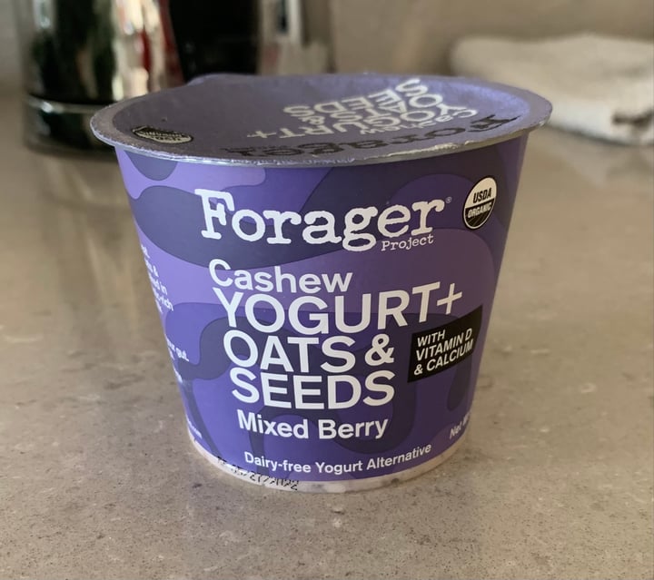 review photo of Forager Project Cashew Yogurt + Oats & Seeds shared by @plantpoweredat60 on 22 May 2022 - review