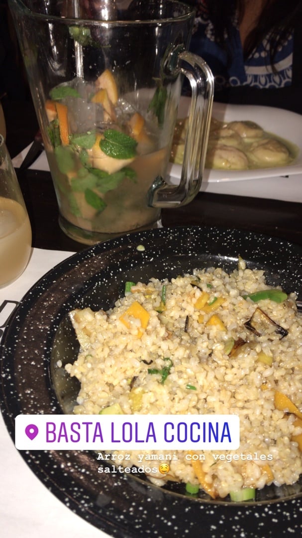 photo of Basta Lola! Arroz Yamaní Con Vegetales Salteados shared by @micariobo on  13 Jan 2020 - review