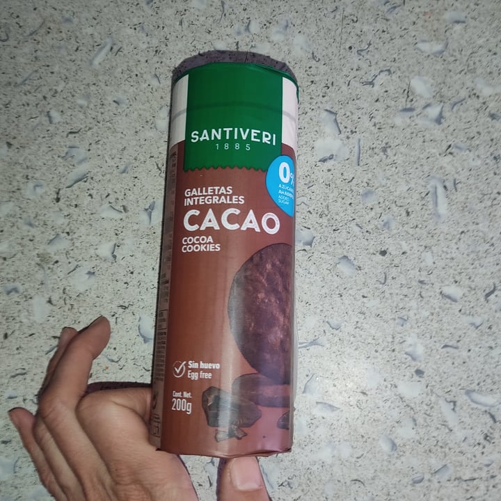 photo of Santiveri Galletas Integrales Cacao shared by @fredoomfortheanimals on  24 Aug 2022 - review